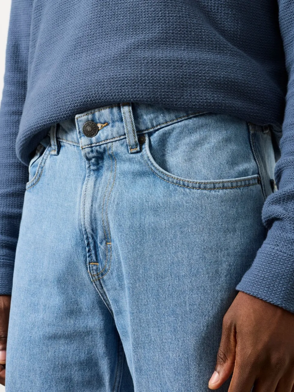FatFace Light Blue Tapered Fit Jeans