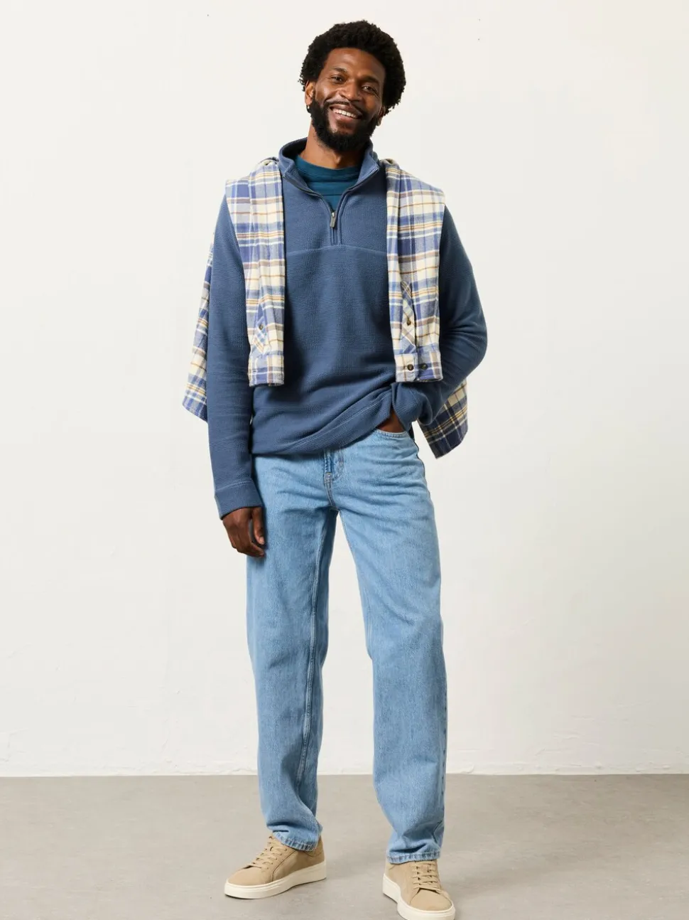 FatFace Light Blue Tapered Fit Jeans