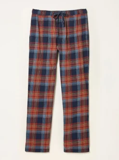 FatFace Lomond Blue Check Open Hem Pyjama Bottoms