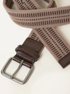 FatFace Luca Beige Webbing Belt