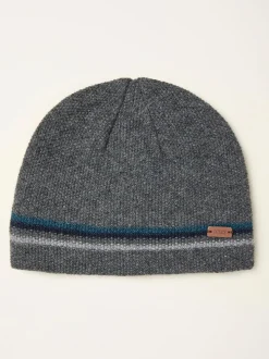 FatFace Luca Grey Waffle Beanie