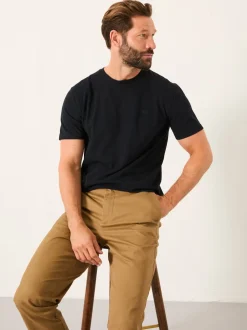 FatFace Lulworth Black Short Sleeve T-Shirt