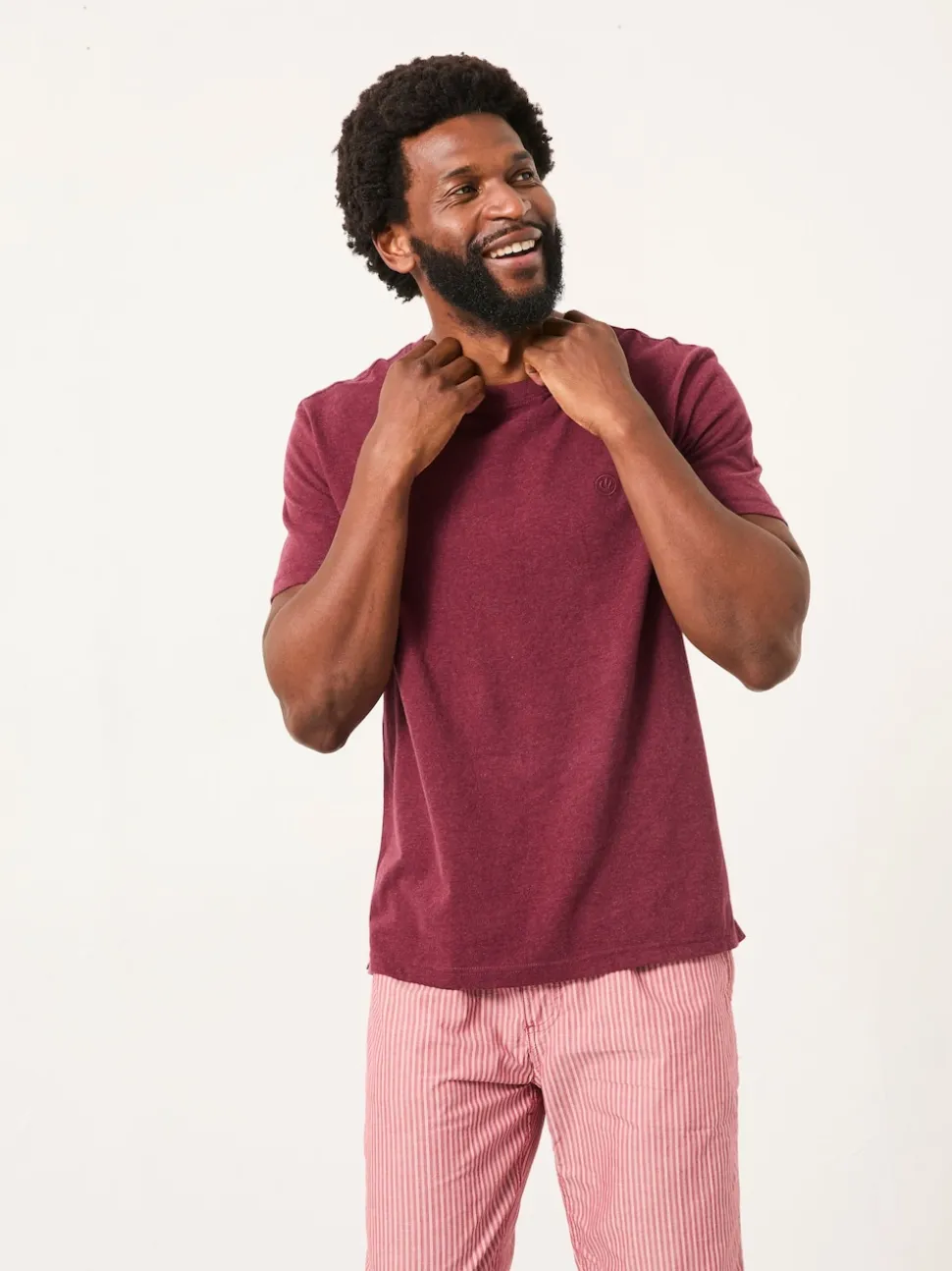 FatFace Lulworth Claret Short Sleeve T-Shirt