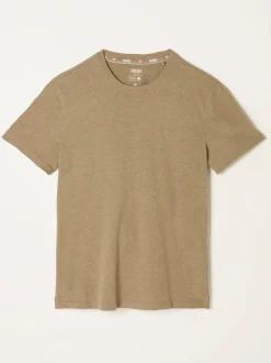 FatFace Lulworth Dark Natural Short Sleeve T-Shirt