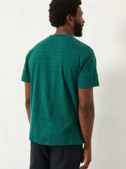 FatFace Lulworth Emerald Green Textured T-Shirt