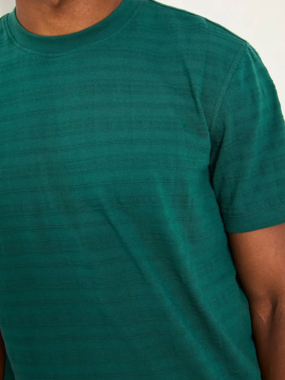FatFace Lulworth Emerald Green Textured T-Shirt