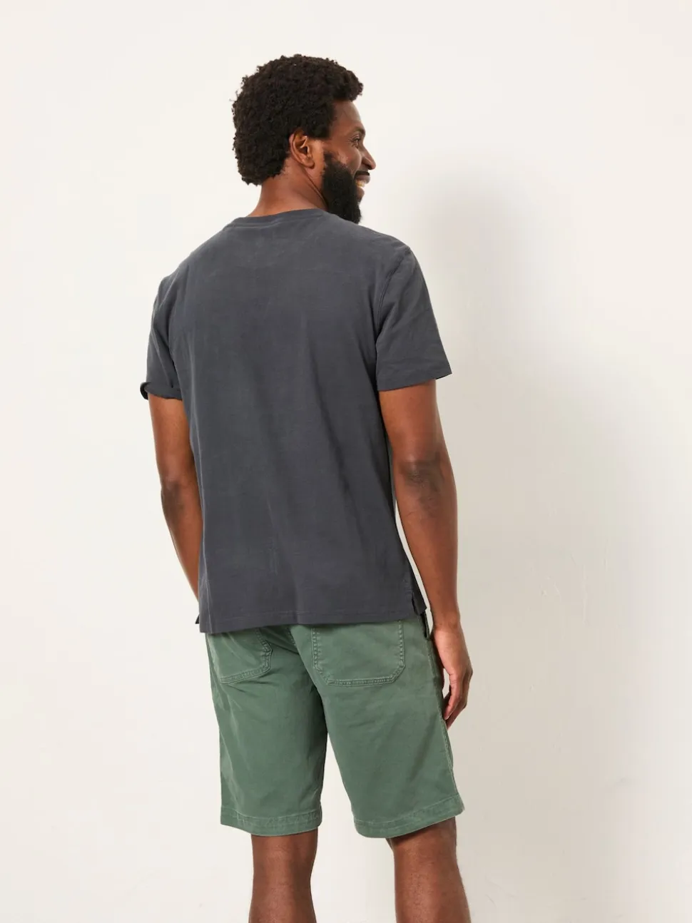FatFace Lulworth Washed Black Short Sleeve T-Shirt