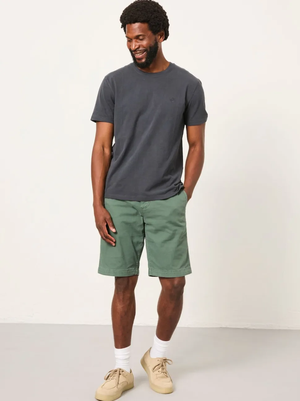 FatFace Lulworth Washed Black Short Sleeve T-Shirt