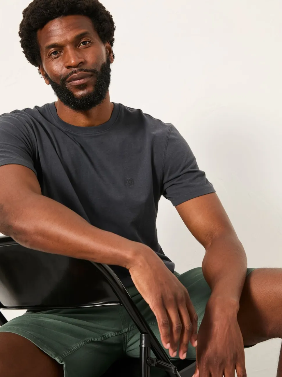 FatFace Lulworth Washed Black Short Sleeve T-Shirt