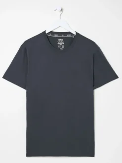 FatFace Lulworth Washed Black Short Sleeve T-Shirt