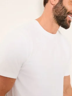 FatFace Lulworth White Short Sleeve T-Shirt