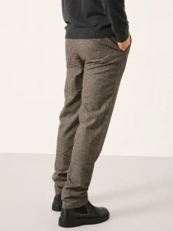 FatFace Lyme Brown Tailored Fit Wool Mix Trousers