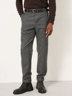 FatFace Lyme Grey Tailored Fit Wool Mix Trousers