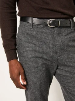 FatFace Lyme Grey Tailored Fit Wool Mix Trousers