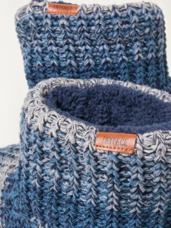 FatFace Matthew Blue Knit Boot