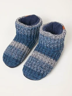 FatFace Matthew Blue Knit Boot