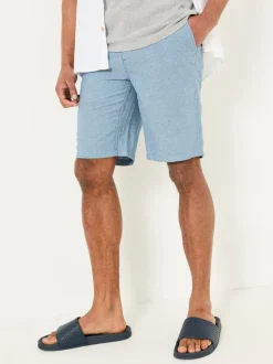 FatFace Mawes Blue Cotton Linen Chino Shorts