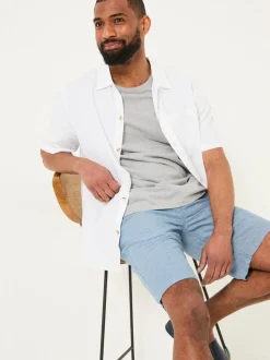 FatFace Mawes Blue Cotton Linen Chino Shorts