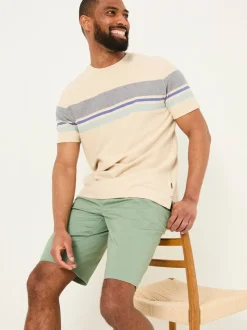 FatFace Mawes Green Chino Shorts