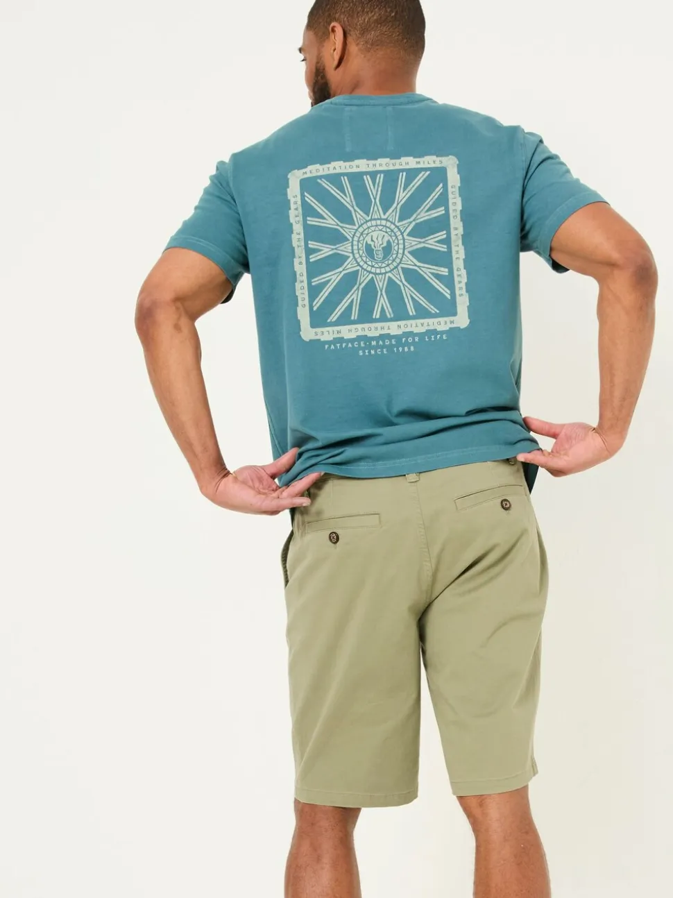 FatFace Mawes Khaki Green Chino Shorts