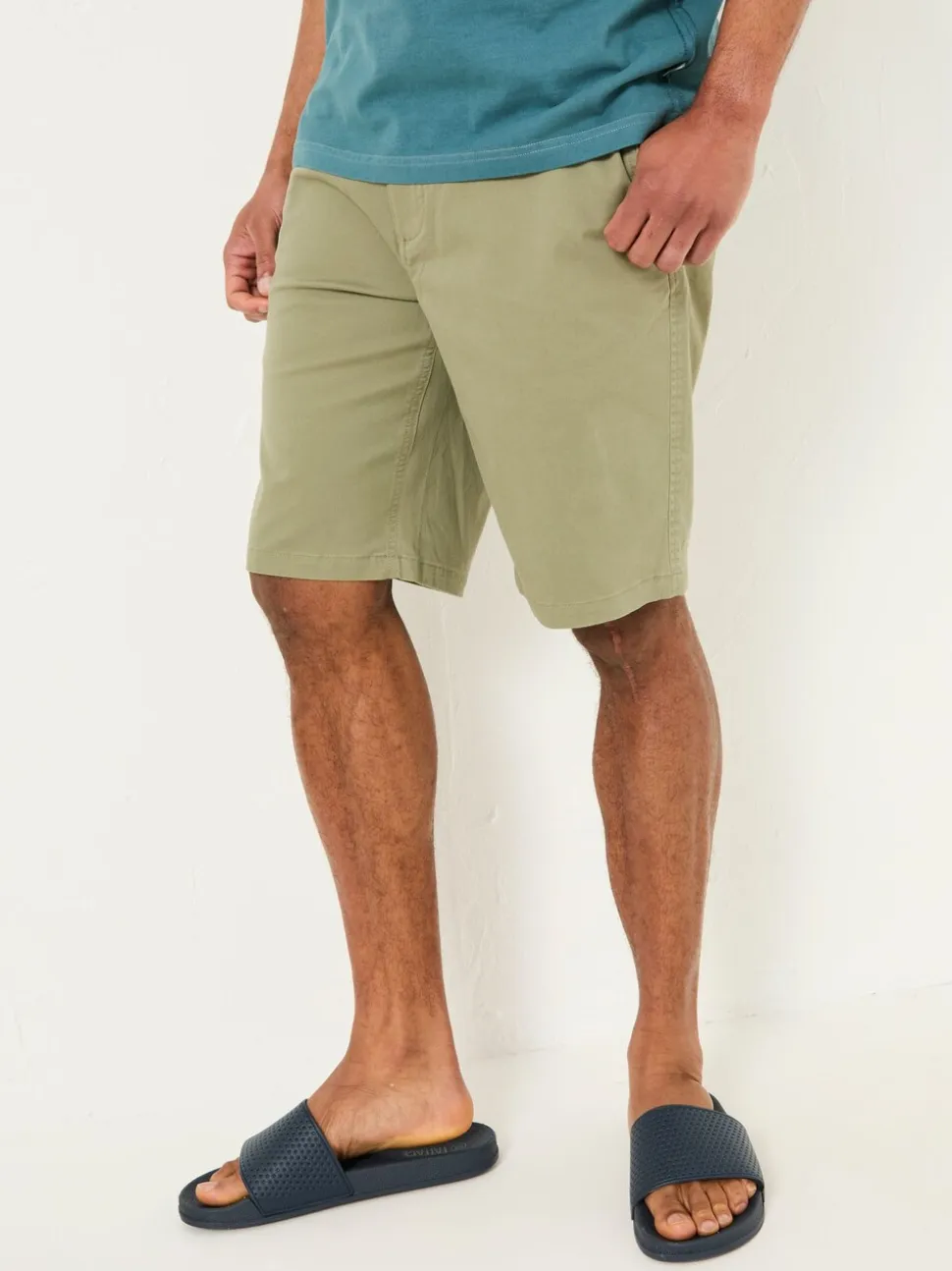 FatFace Mawes Khaki Green Chino Shorts