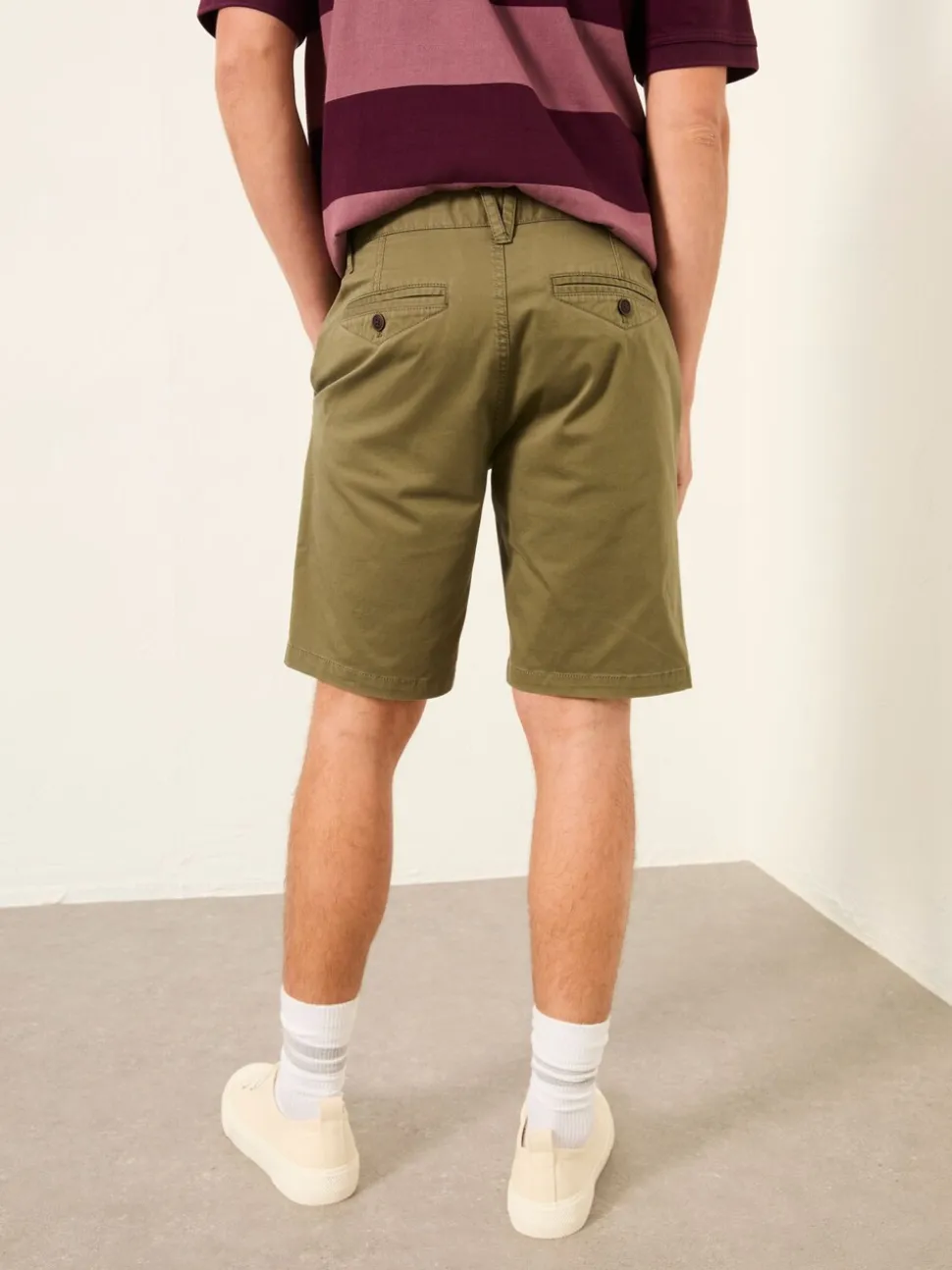 FatFace Mawes Khaki Green Chino Shorts