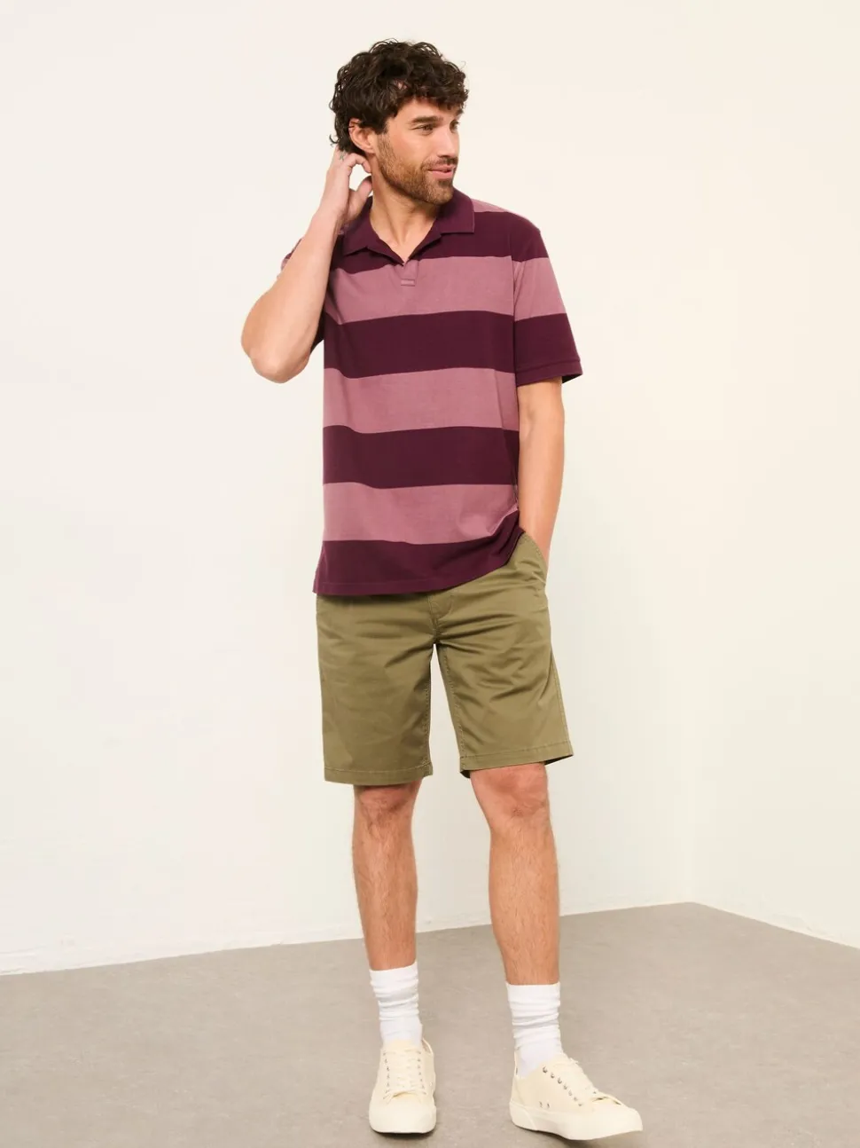 FatFace Mawes Khaki Green Chino Shorts