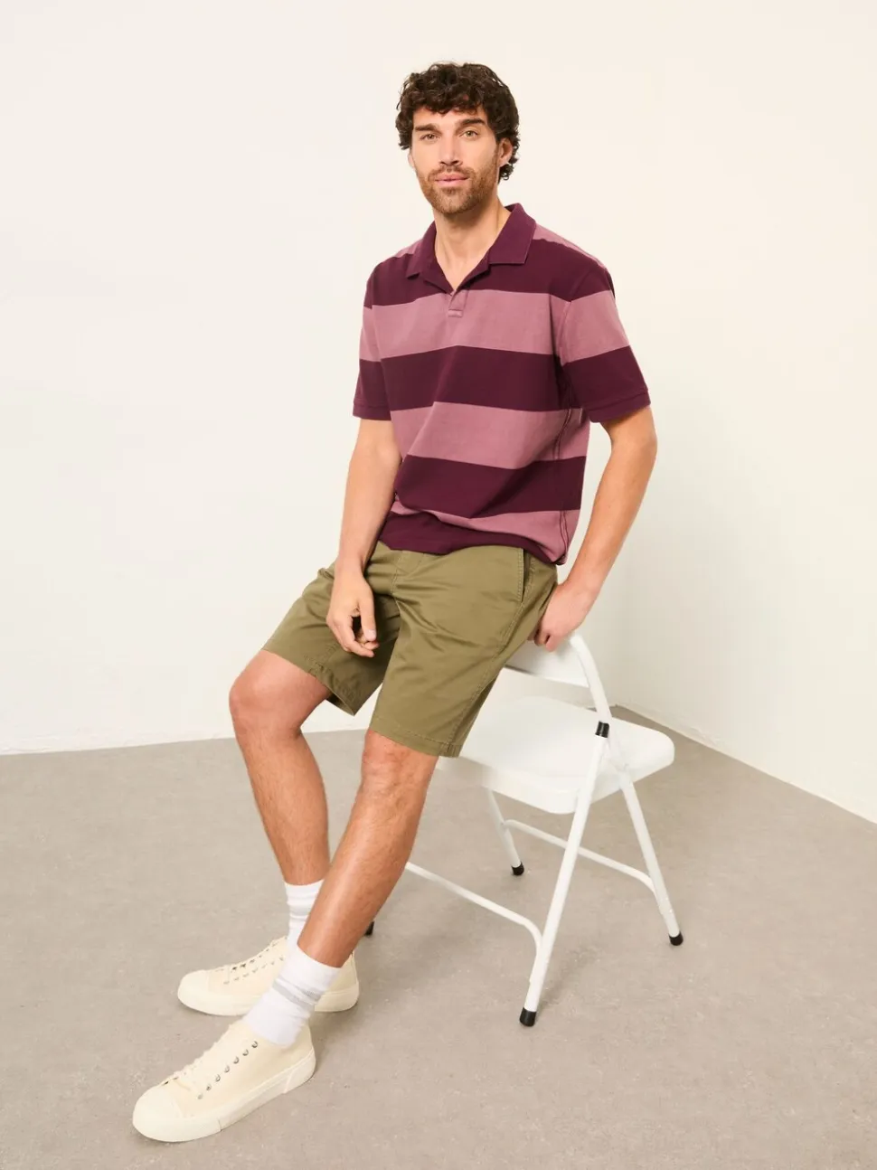 FatFace Mawes Khaki Green Chino Shorts