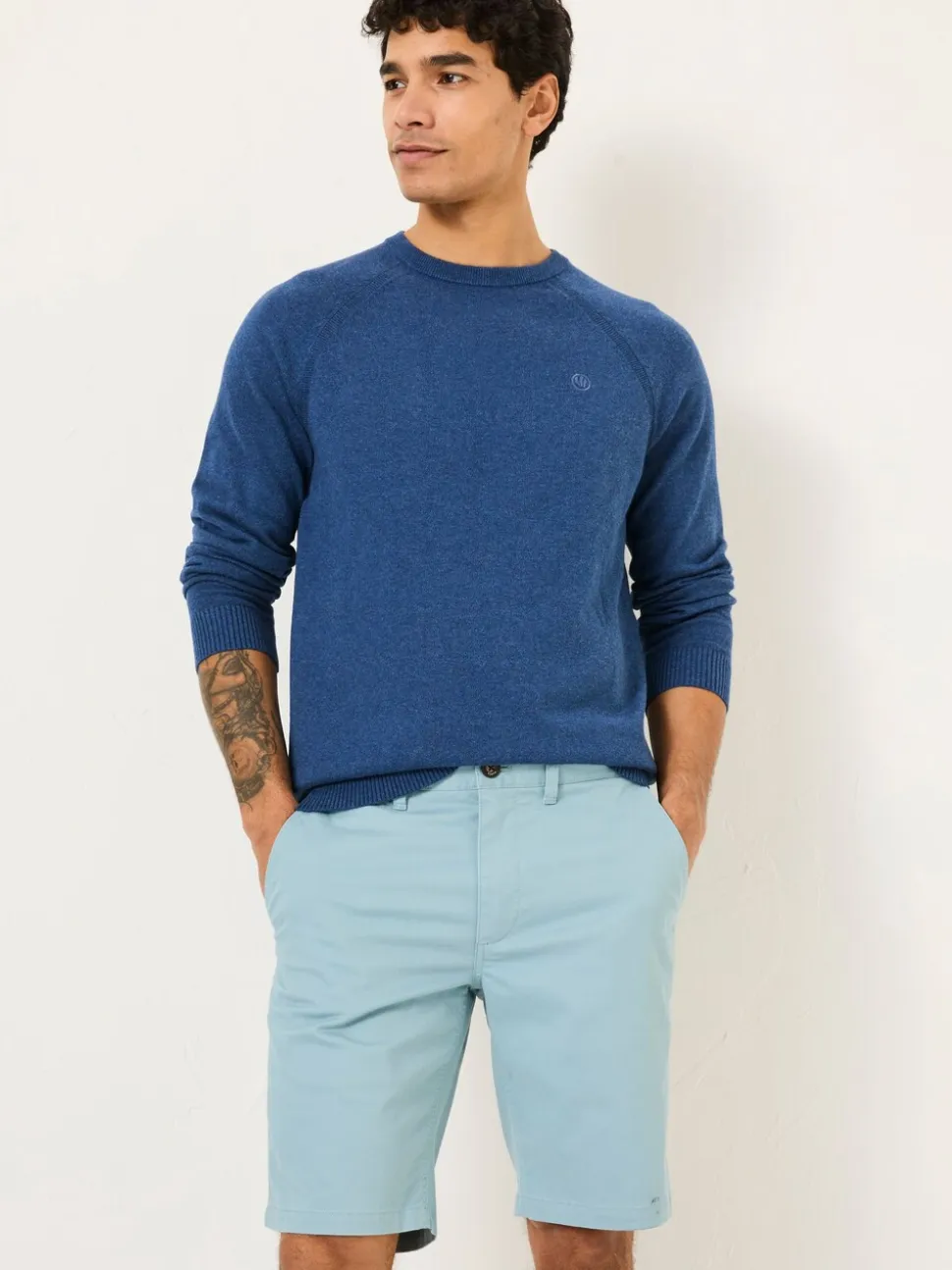 FatFace Mawes Light Blue Chino Shorts