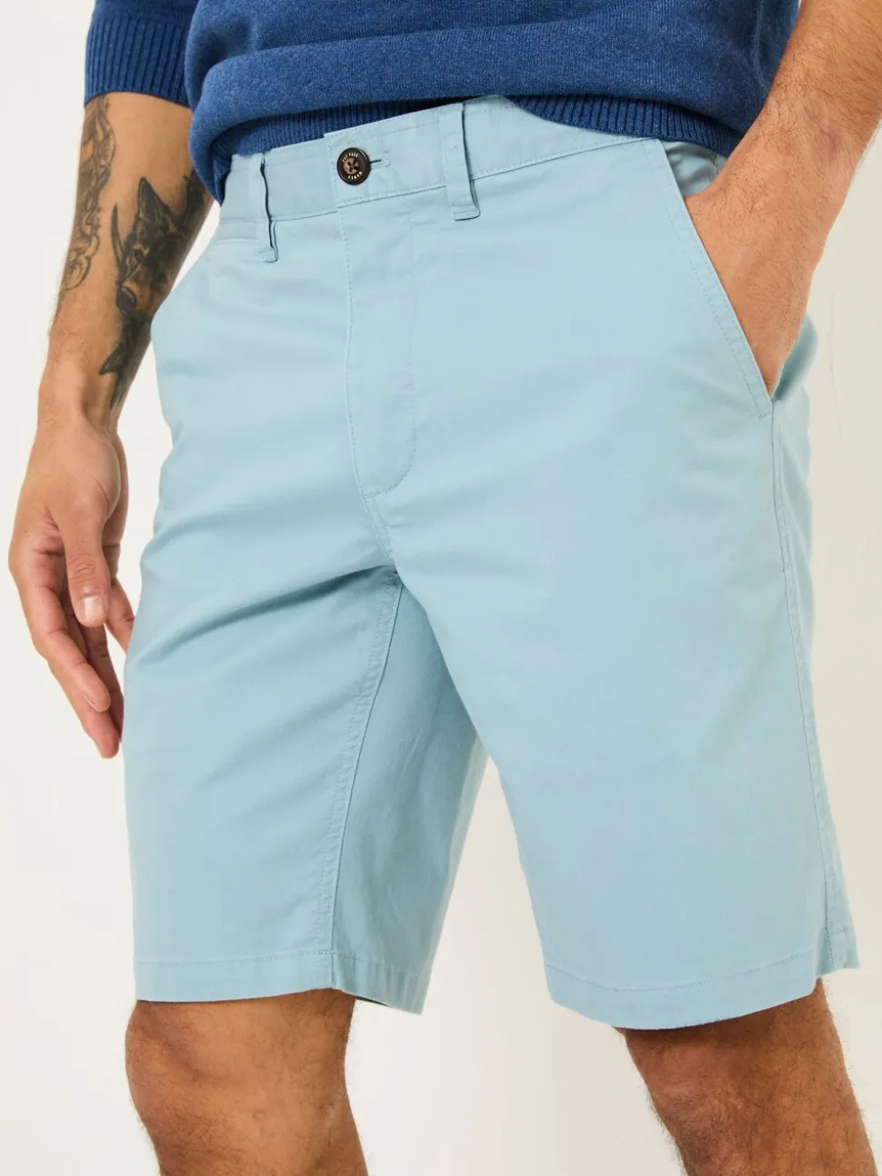FatFace Mawes Light Blue Chino Shorts
