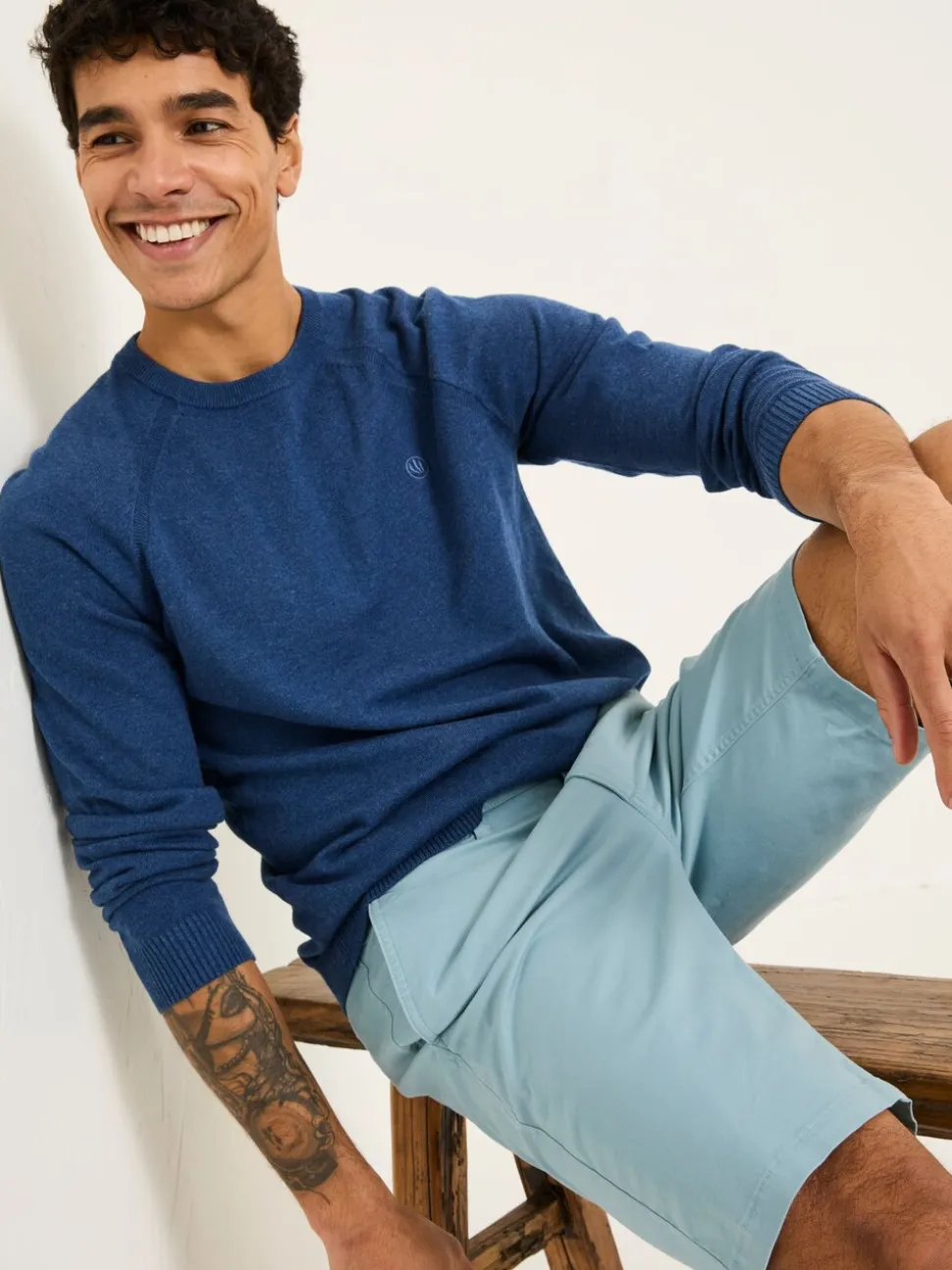 FatFace Mawes Light Blue Chino Shorts