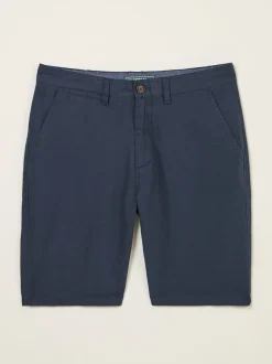 FatFace Mawes Navy Cotton Linen Chino Shorts