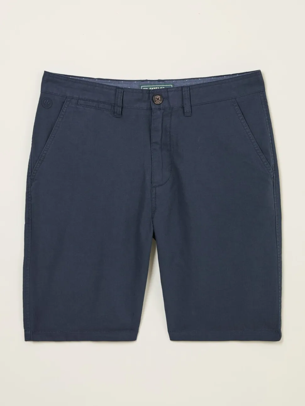 FatFace Mawes Navy Cotton Linen Chino Shorts