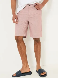 FatFace Mawes Pink Cotton Linen Chino Shorts