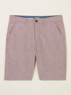FatFace Mawes Pink Cotton Linen Chino Shorts