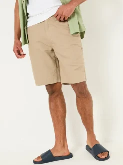 FatFace Mawes Stone Cotton Linen Chino Shorts