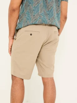 FatFace Mawes Stone Cotton Linen Chino Shorts