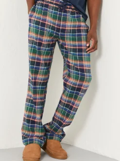FatFace Milburn Cobalt Blue Check Pyjama Bottoms