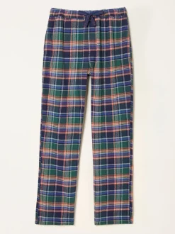 FatFace Milburn Cobalt Blue Check Pyjama Bottoms