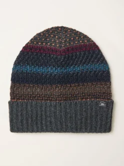 FatFace Multi Textured Knit Beanie