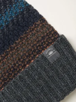 FatFace Multi Textured Knit Beanie