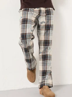 FatFace Natural Bike Jacquard Pyjama Bottoms