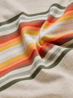 FatFace Natural Chest Stripe Tshirt