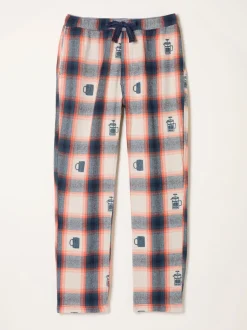 FatFace Natural Coffee Jacquard Pyjama Bottoms