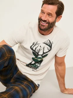FatFace Natural VW Stag Tshirt