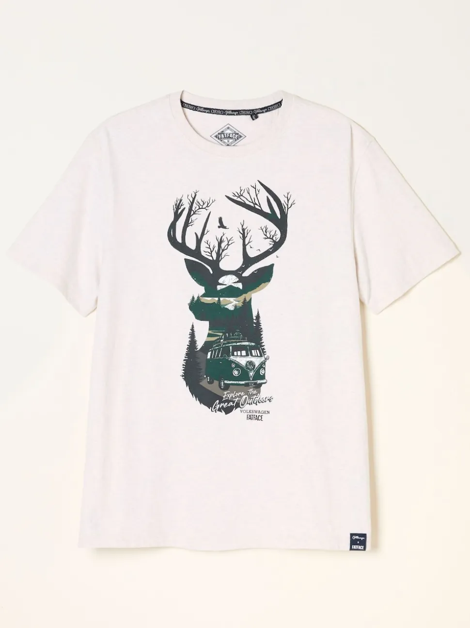 FatFace Natural VW Stag Tshirt