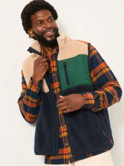 FatFace Navy Gilet Fleece