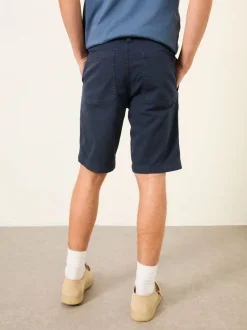 FatFace Navy Stow Garment Dye Chino Shorts