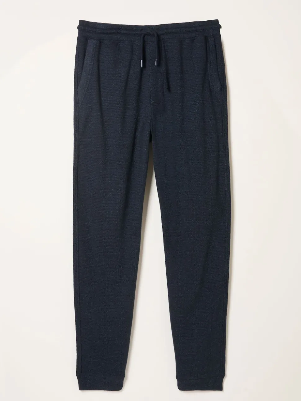 FatFace Navy Textured Cuffed Loungepants