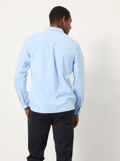 FatFace Oxford Blue Long Sleeve Shirt